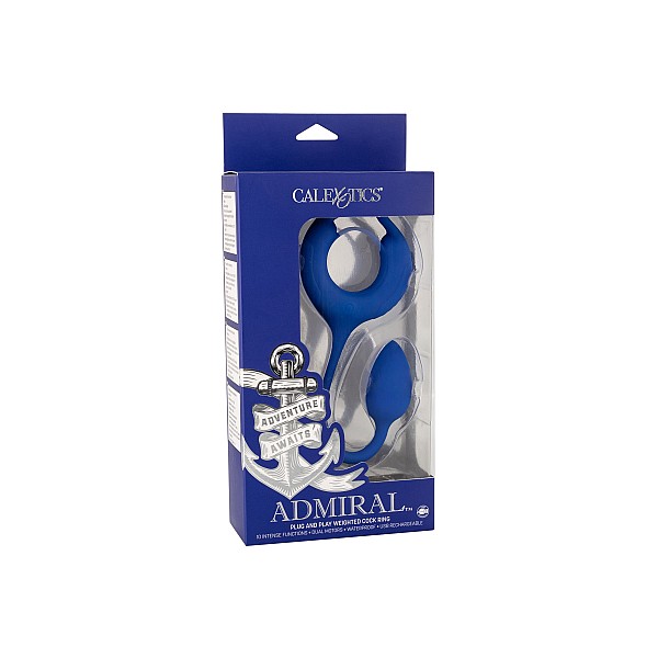 Admiral Weighted Cock Ring - Blauw van het merk Admiral - Cockringen - online kopen bij Masculum.nl. De discrete online seks-toys en erotisch heren ondergoed winkel voor gay & hetero mannen.