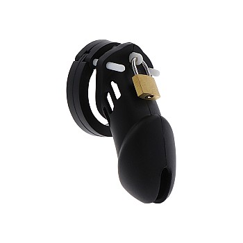 Chastity Cock Cage Silicone Large - Zwart