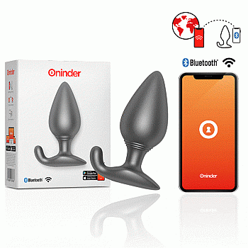 Rio Vibrating Anal Plug + App - Zwart