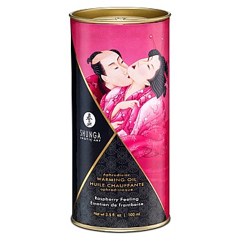 Aphrodisiac Warming Oil 100ml - Framboos