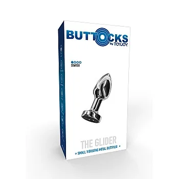 Vibrating Metal Buttplug S - Zilver
