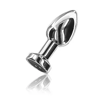 Vibrating Metal Buttplug M - Zilver