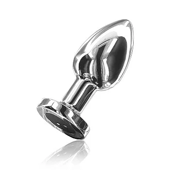 Vibrating Metal Buttplug L - Zilver