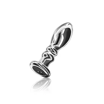 Vibrating Metal Buttplug M - Zilver