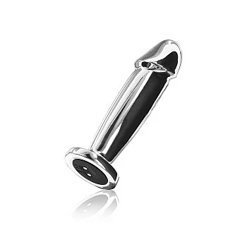 Vibrating Metal Buttplug - Zilver