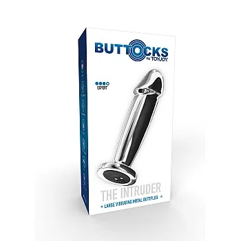 Vibrating Metal Buttplug - Zilver