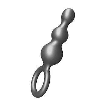 The Stuffer 3-Balls Metallic Siliconen Buttplug