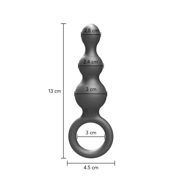 The Stuffer 3-Balls Metallic Siliconen Buttplug van het merk Buttocks - Anale Kralen - online kopen bij Masculum.nl. De discrete online seks-toys en erotisch heren ondergoed winkel voor gay & hetero mannen.
