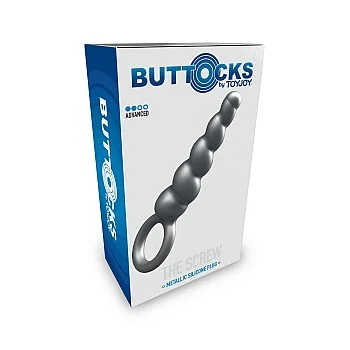 The Screw Metallic Silicone Anal Plug