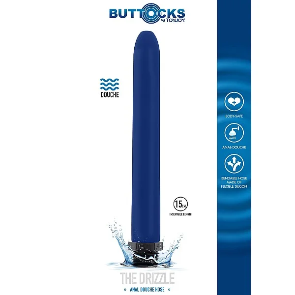 The Drizzle Anal Douche 15cm - Blauw van het merk Buttocks - Anaal Douches - online kopen bij Masculum.nl. De discrete online seks-toys en erotisch heren ondergoed winkel voor gay & hetero mannen.