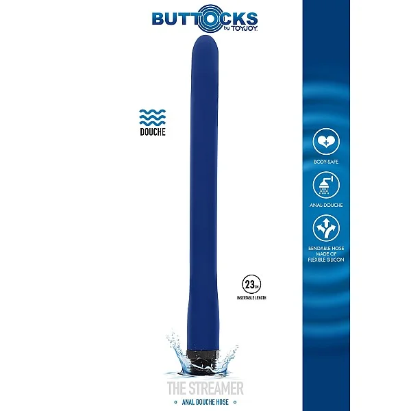 The Streamer Anal Douche 23cm - Blauw van het merk Buttocks - Anaal Douches - online bestellen bij Masculum.nl. De discrete online seks-toys en erotisch heren ondergoed winkel voor gay & hetero mannen.