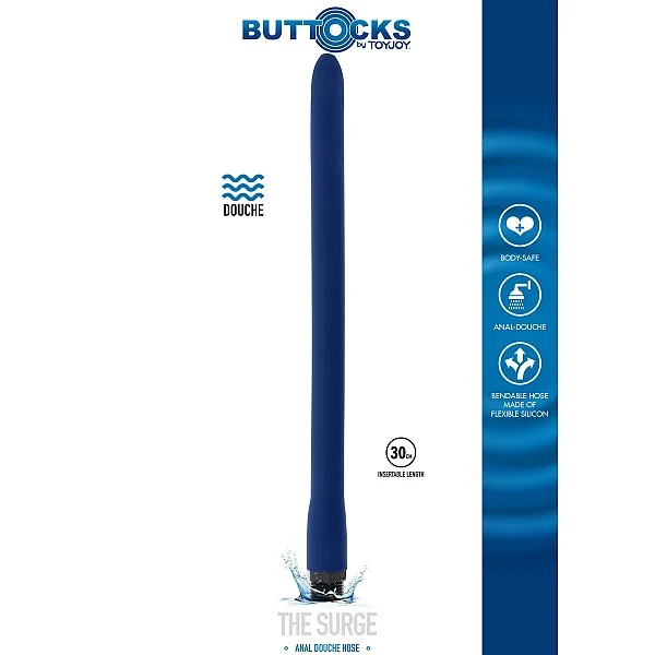 The Surge Anal Douche 30cm - Blauw van het merk Buttocks - Anaal Douches - online bestellen bij Masculum.nl. De discrete online seks-toys en erotisch heren ondergoed winkel voor gay & hetero mannen.