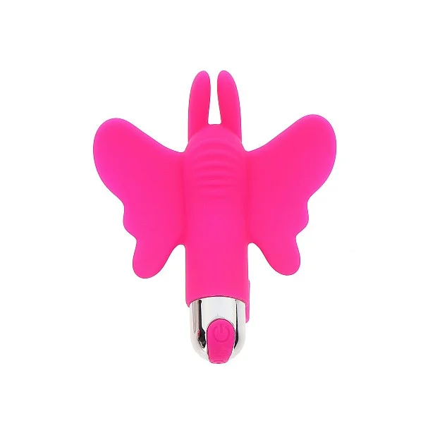 Butterfly Pleaser Rechargeable - Roze van het merk Finger Vibe - Vinger Vibrators - online kopen bij Masculum.nl. De discrete online seks-toys en erotisch heren ondergoed winkel voor gay & hetero mannen.