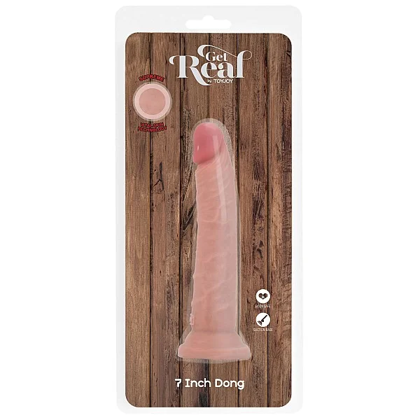 Deluxe Dual Density Dong 7 In - Lichte huidskleur van het merk Get Real - Realistische Dildo's - online bestellen bij Masculum.nl. De discrete online seks-toys en erotisch heren ondergoed winkel voor gay & hetero mannen.