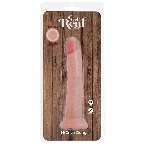 Deluxe Dual Density Dong 10 In - Lichte huidskleur van het merk Get Real - Realistische Dildo's - online bestellen bij Masculum.nl. De discrete online seks-toys en erotisch heren ondergoed winkel voor gay & hetero mannen.