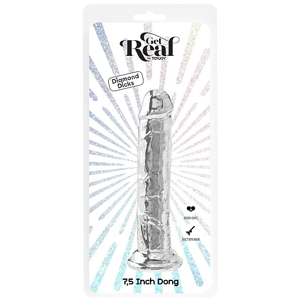 Clear Dong 7.5 Inch - Transparant van het merk Get Real - Realistische Dildo's - online bestellen bij Masculum.nl. De discrete online seks-toys en erotisch heren ondergoed winkel voor gay & hetero mannen.