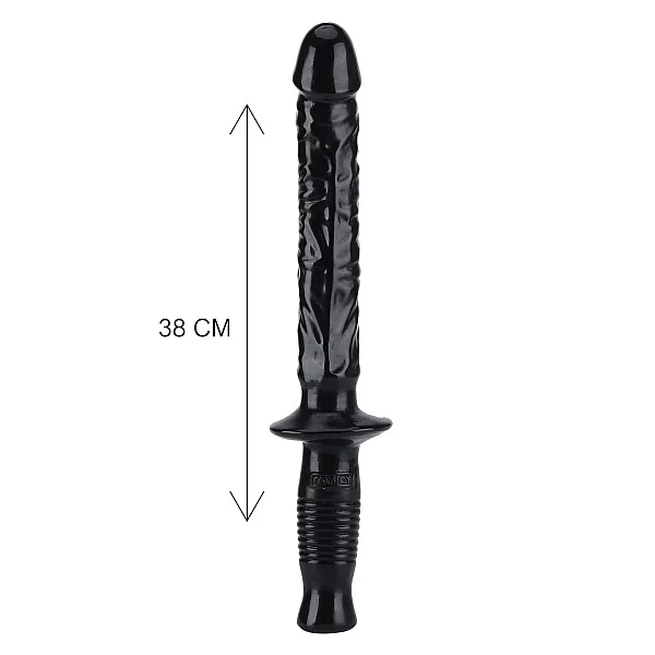 The Manhandler 14.5 Inch - Zwart van het merk Get Real - Realistische Dildo's - online kopen bij Masculum.nl. De discrete online seks-toys en erotisch heren ondergoed winkel voor gay & hetero mannen.
