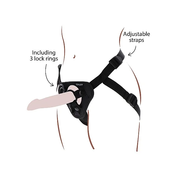 Strap-On Harness - Zwart van het merk Get Real -  - online kopen bij Masculum.nl. De discrete online seks-toys en erotisch heren ondergoed winkel voor gay & hetero mannen.