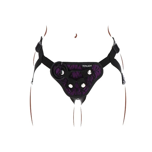 Strap-On Lace Harness - Paars van het merk Get Real -  - online kopen bij Masculum.nl. De discrete online seks-toys en erotisch heren ondergoed winkel voor gay & hetero mannen.
