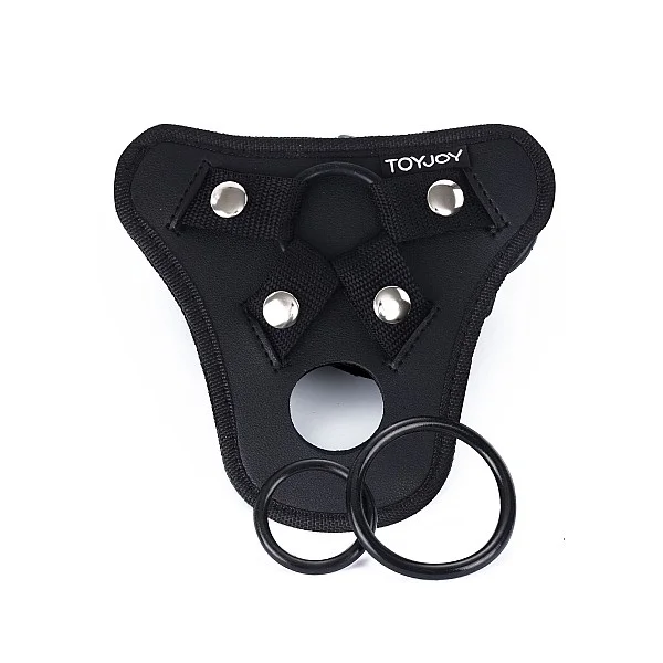 Strap-On Pleasure Harness - Zwart van het merk Get Real -  - online bestellen bij Masculum.nl. De discrete online seks-toys en erotisch heren ondergoed winkel voor gay & hetero mannen.