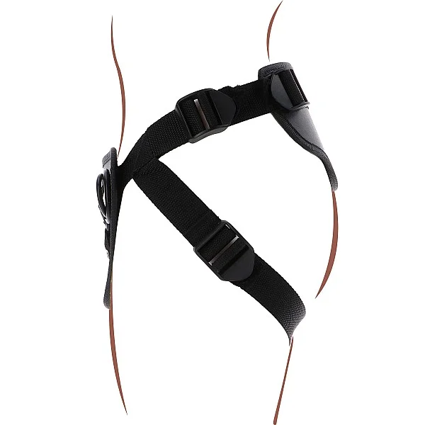 Strap-On Deluxe Harness - Zwart van het merk Get Real -  - online bestellen bij Masculum.nl. De discrete online seks-toys en erotisch heren ondergoed winkel voor gay & hetero mannen.