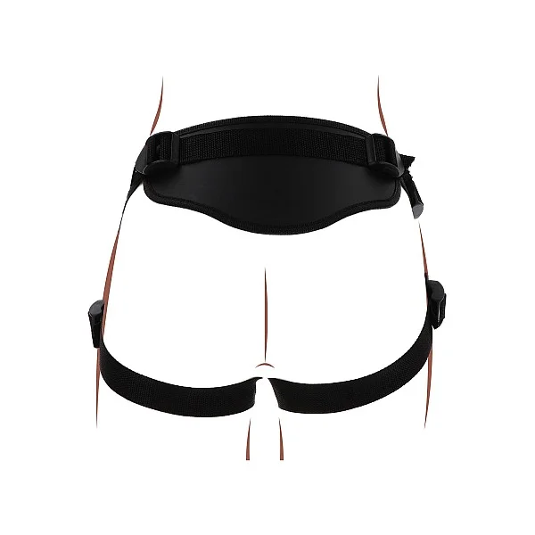Strap-On Deluxe Harness - Zwart van het merk Get Real -  - online bestellen bij Masculum.nl. De discrete online seks-toys en erotisch heren ondergoed winkel voor gay & hetero mannen.