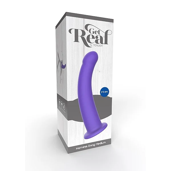 Harness Dong M - Paars van het merk Get Real - Dildo's - online kopen bij Masculum.nl. De discrete online seks-toys en erotisch heren ondergoed winkel voor gay & hetero mannen.