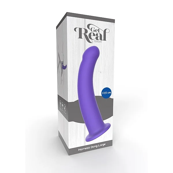 Harness Dong L - Paars van het merk Get Real - Dildo's - online kopen bij Masculum.nl. De discrete online seks-toys en erotisch heren ondergoed winkel voor gay & hetero mannen.