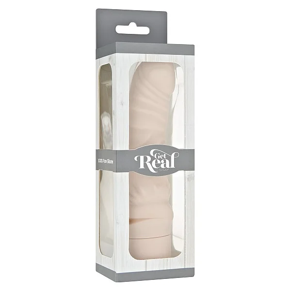 Mini Classic G-Spot Vibrator - Lichte huidskleur van het merk Get Real - Kleine Vibrators - online bestellen bij Masculum.nl. De discrete online seks-toys en erotisch heren ondergoed winkel voor gay & hetero mannen.