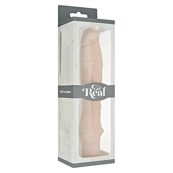 Classic Large Vibrator - Lichte huidskleur van het merk Get Real - Realistische Vibrators - online bestellen bij Masculum.nl. De discrete online seks-toys en erotisch heren ondergoed winkel voor gay & hetero mannen.