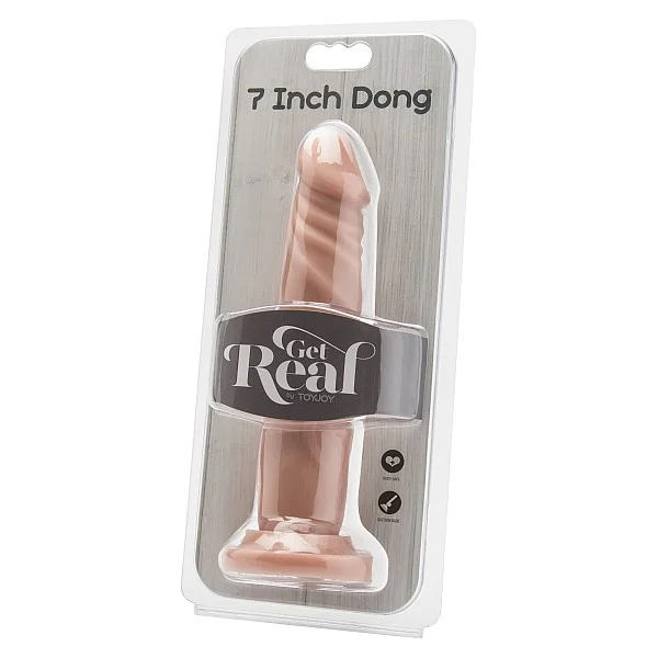 Dong 7 Inch - Lichte huidskleur van het merk Get Real - Realistische Dildo's - online kopen bij Masculum.nl. De discrete online seks-toys en erotisch heren ondergoed winkel voor gay & hetero mannen.