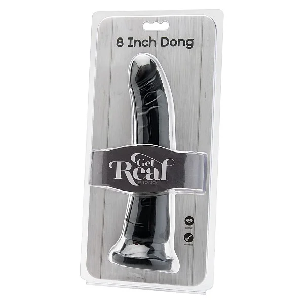 Dong 8 Inch - Zwart van het merk Get Real - Realistische Dildo's - online kopen bij Masculum.nl. De discrete online seks-toys en erotisch heren ondergoed winkel voor gay & hetero mannen.
