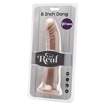 Dong 20,30 cm Vibrating - Lichte huidskleur