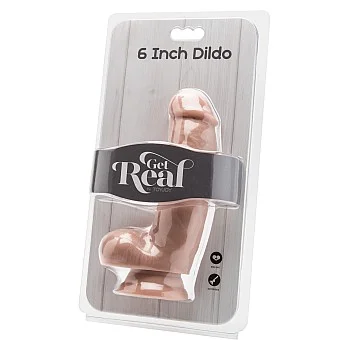 Dildo 15,20 cm with Balls - Lichte huidskleur
