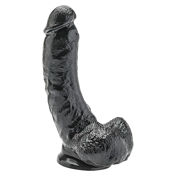 Dildo 8 Inch with Balls - Zwart van het merk Get Real - Realistische Dildo's - online bestellen bij Masculum.nl. De discrete online seks-toys en erotisch heren ondergoed winkel voor gay & hetero mannen.