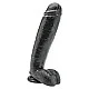 Dildo 10 Inch with Balls - Zwart van het merk Get Real - Realistische Dildo's - online bestellen bij Masculum.nl. De discrete online seks-toys en erotisch heren ondergoed winkel voor gay & hetero mannen.