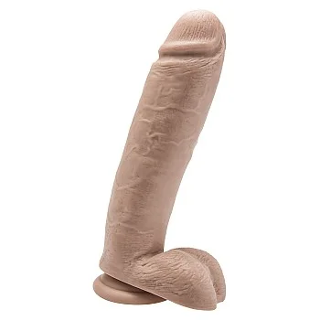 Dildo 25,40 cm with Balls - Lichte huidskleur