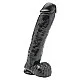Dildo 11 Inch with Balls - Zwart van het merk Get Real - Realistische Dildo's - online bestellen bij Masculum.nl. De discrete online seks-toys en erotisch heren ondergoed winkel voor gay & hetero mannen.