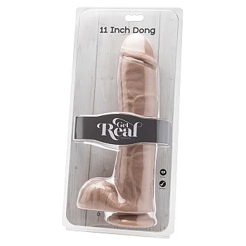 Dildo 27,90 cm with Balls - Lichte huidskleur