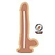 Dual Density Dildo 9Inch Balls - Lichte huidskleur van het merk Get Real - Realistische Dildo's - online bestellen bij Masculum.nl. De discrete online seks-toys en erotisch heren ondergoed winkel voor gay & hetero mannen.