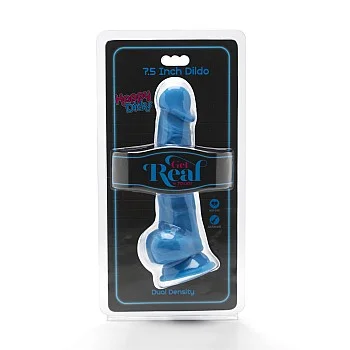 Happy Dicks 19,05 cm with Balls - Blauw