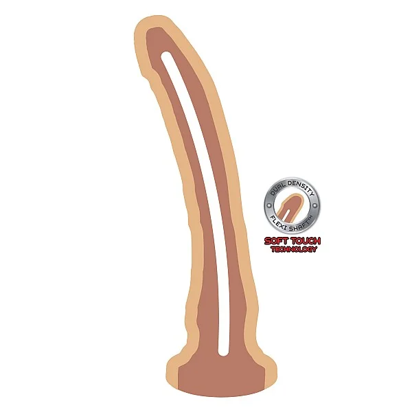 Dual Density Dong 9 Inch - Lichte huidskleur van het merk Get Real - Realistische Dildo's - online bestellen bij Masculum.nl. De discrete online seks-toys en erotisch heren ondergoed winkel voor gay & hetero mannen.