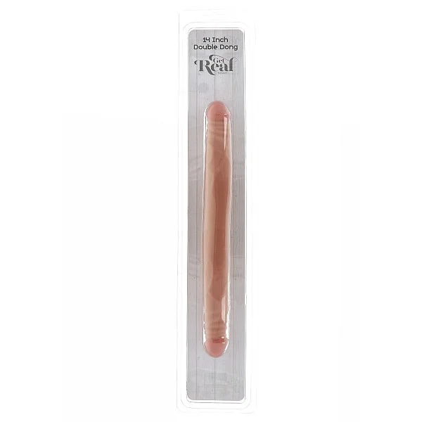 Double Dong 14 Inch - Lichte huidskleur van het merk Get Real - Dubbele Dildo's - online bestellen bij Masculum.nl. De discrete online seks-toys en erotisch heren ondergoed winkel voor gay & hetero mannen.
