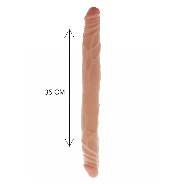 Double Dong 14 Inch - Lichte huidskleur van het merk Get Real - Dubbele Dildo's - online bestellen bij Masculum.nl. De discrete online seks-toys en erotisch heren ondergoed winkel voor gay & hetero mannen.