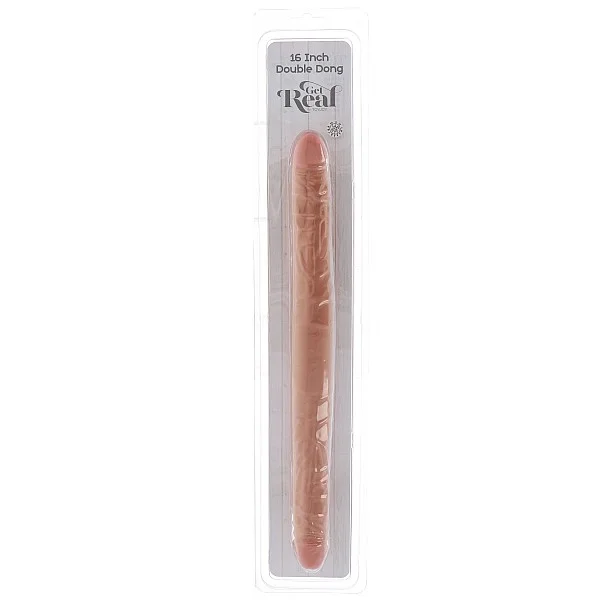 Double Dong 16 Inch - Lichte huidskleur van het merk Get Real - Dubbele Dildo's - online kopen bij Masculum.nl. De discrete online seks-toys en erotisch heren ondergoed winkel voor gay & hetero mannen.