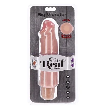Dual Density Big Vibrator 22,85 cm - Lichte huidskleur
