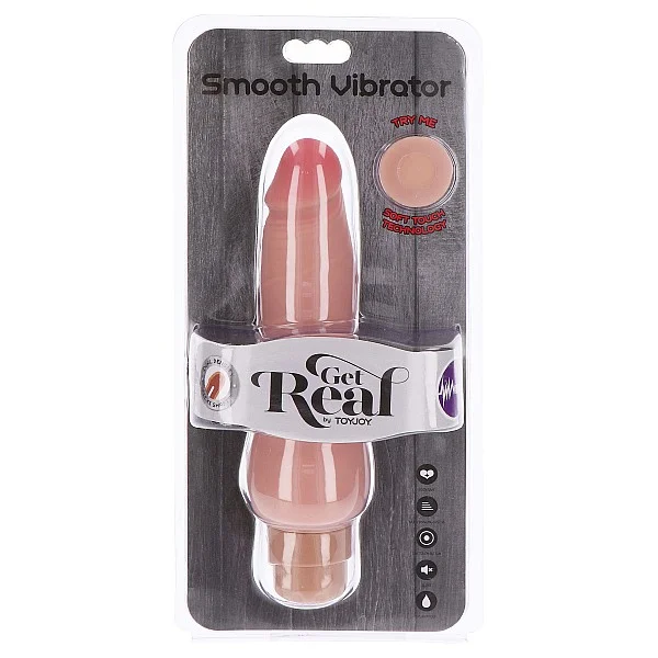 Dual Density Smooth Vibrator - Lichte huidskleur van het merk Get Real - Realistische Vibrators - online bestellen bij Masculum.nl. De discrete online seks-toys en erotisch heren ondergoed winkel voor gay & hetero mannen.