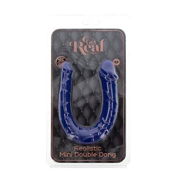 Realistic Mini Double Dong - Blauw van het merk Get Real - Dubbele Dildo's - online kopen bij Masculum.nl. De discrete online seks-toys en erotisch heren ondergoed winkel voor gay & hetero mannen.
