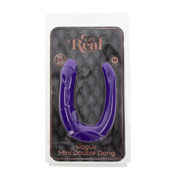 Vogue Mini Double Dong - Paars van het merk Get Real - Dubbele Dildo's - online bestellen bij Masculum.nl. De discrete online seks-toys en erotisch heren ondergoed winkel voor gay & hetero mannen.