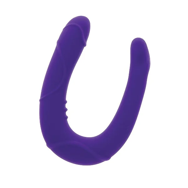 Vogue Mini Double Dong - Paars van het merk Get Real - Dubbele Dildo's - online bestellen bij Masculum.nl. De discrete online seks-toys en erotisch heren ondergoed winkel voor gay & hetero mannen.